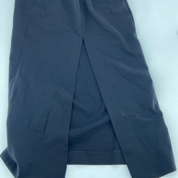 Zara Women's Black Draped Choker Midi Dress Size M - Picture 7 of 11